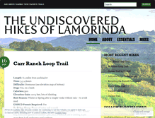 Tablet Screenshot of lamorindahikes.com